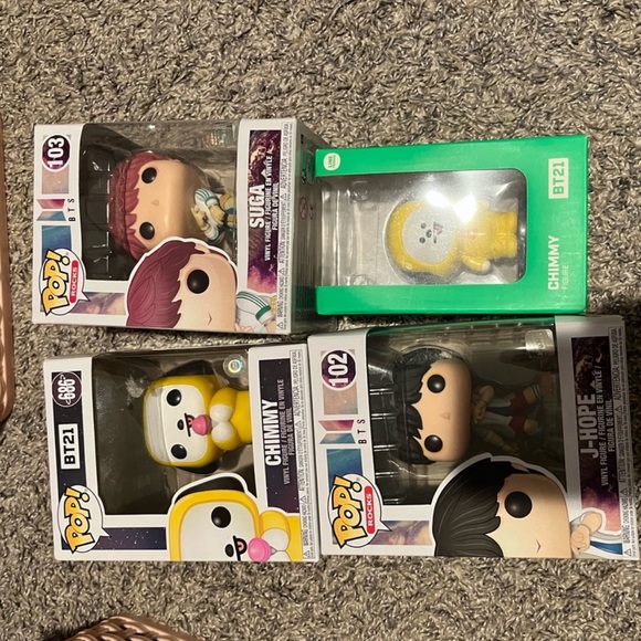 BTS funko pops. B21 FUNKO POP. Suga and J hope. Chimmy funko pop - Picture 1 of 1